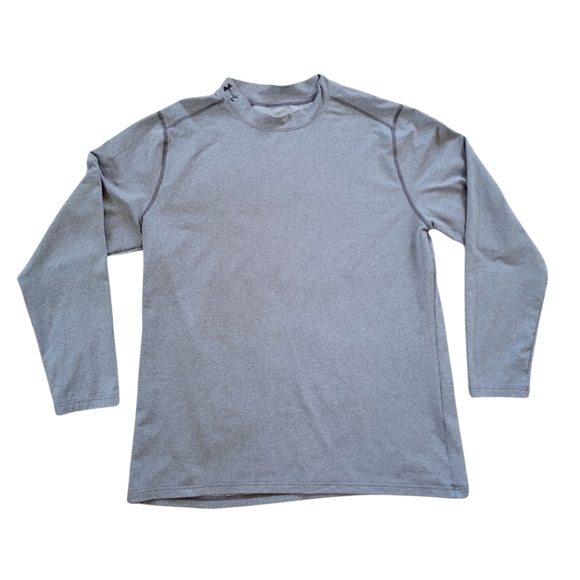 Under Armour Compression Long Sleeve Shirt Men Size 3XL Gray Coldgear Athletic - Picture 1 of 6